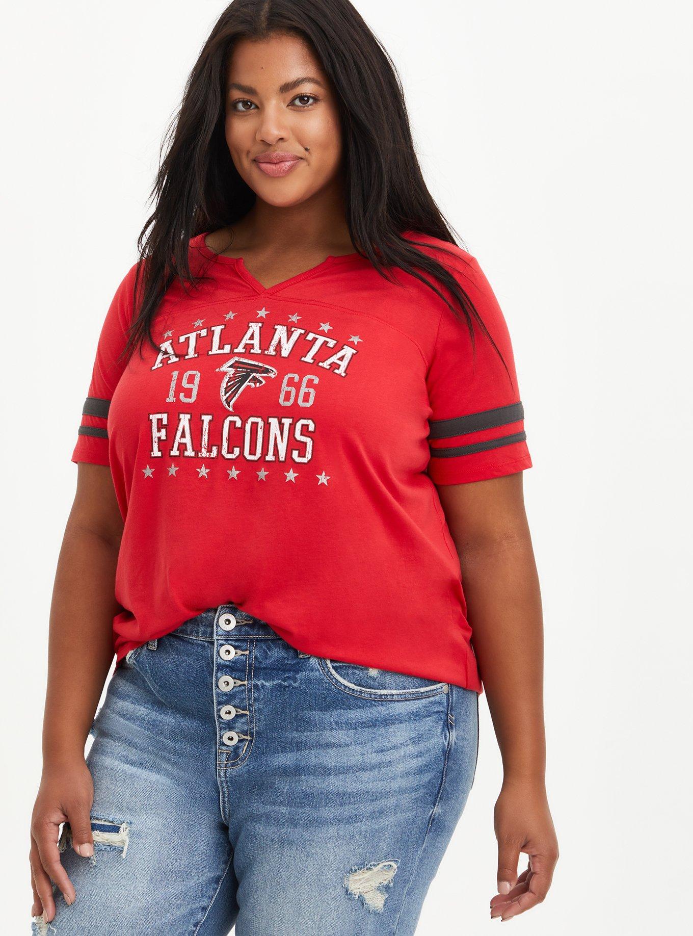 Plus Size - Classic Fit Football Tee - NFL Atlanta Falcons Red - Torrid