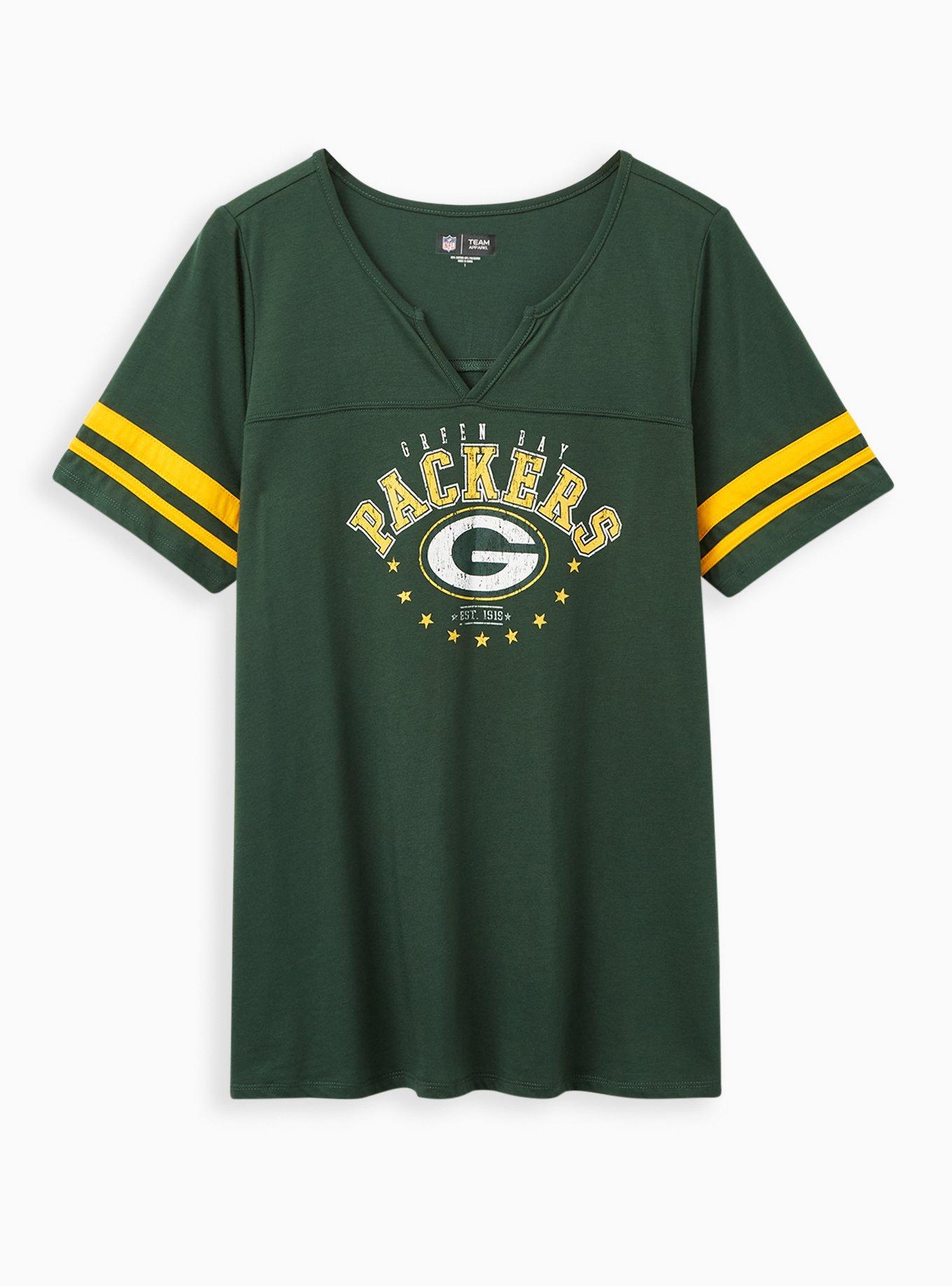 Plus Size - NFL Packers Green Slim Fit Tee - Torrid