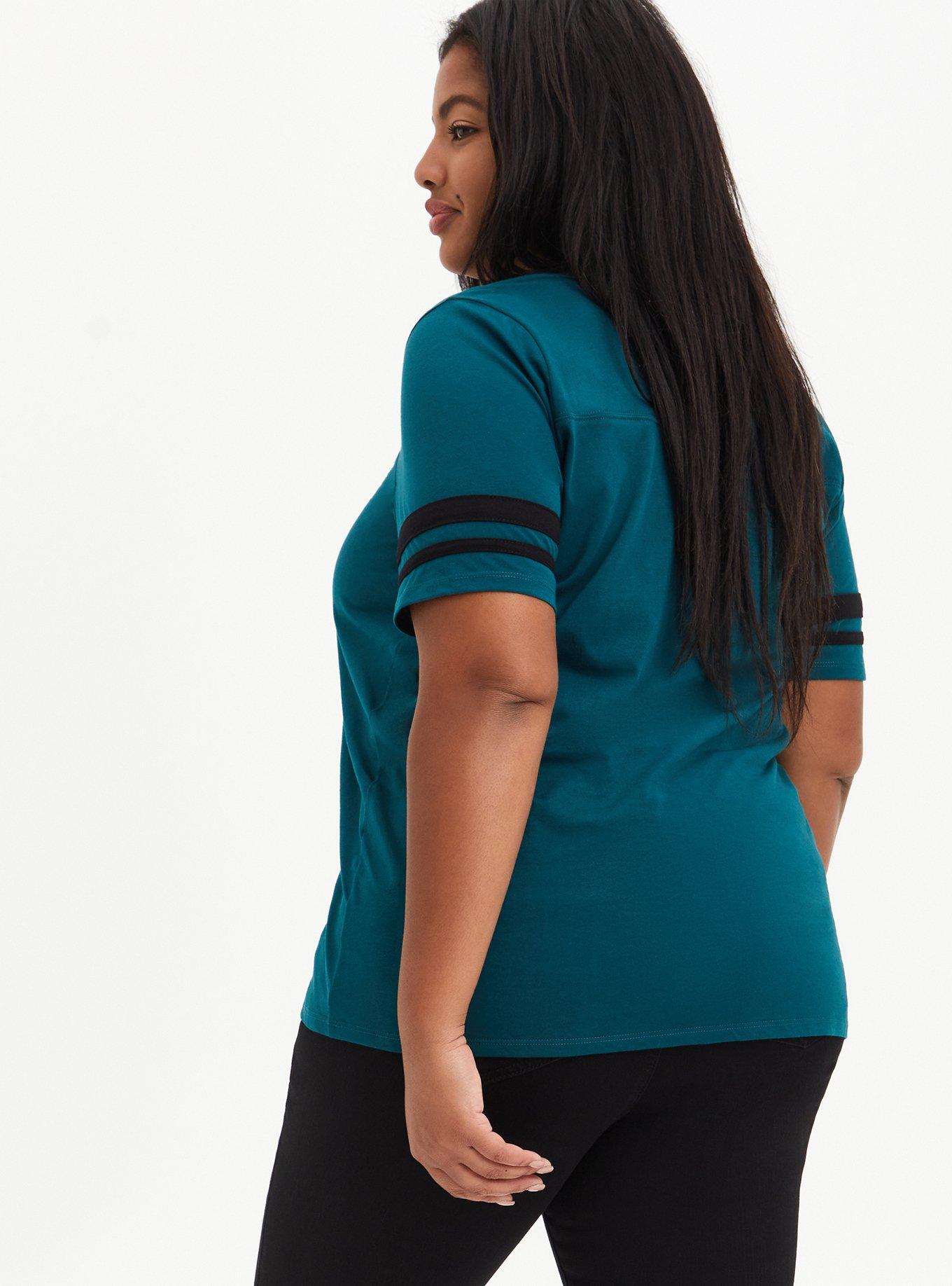 Plus Size - Classic Fit Football Tee - NFL Philadelphia Eagles Green -  Torrid