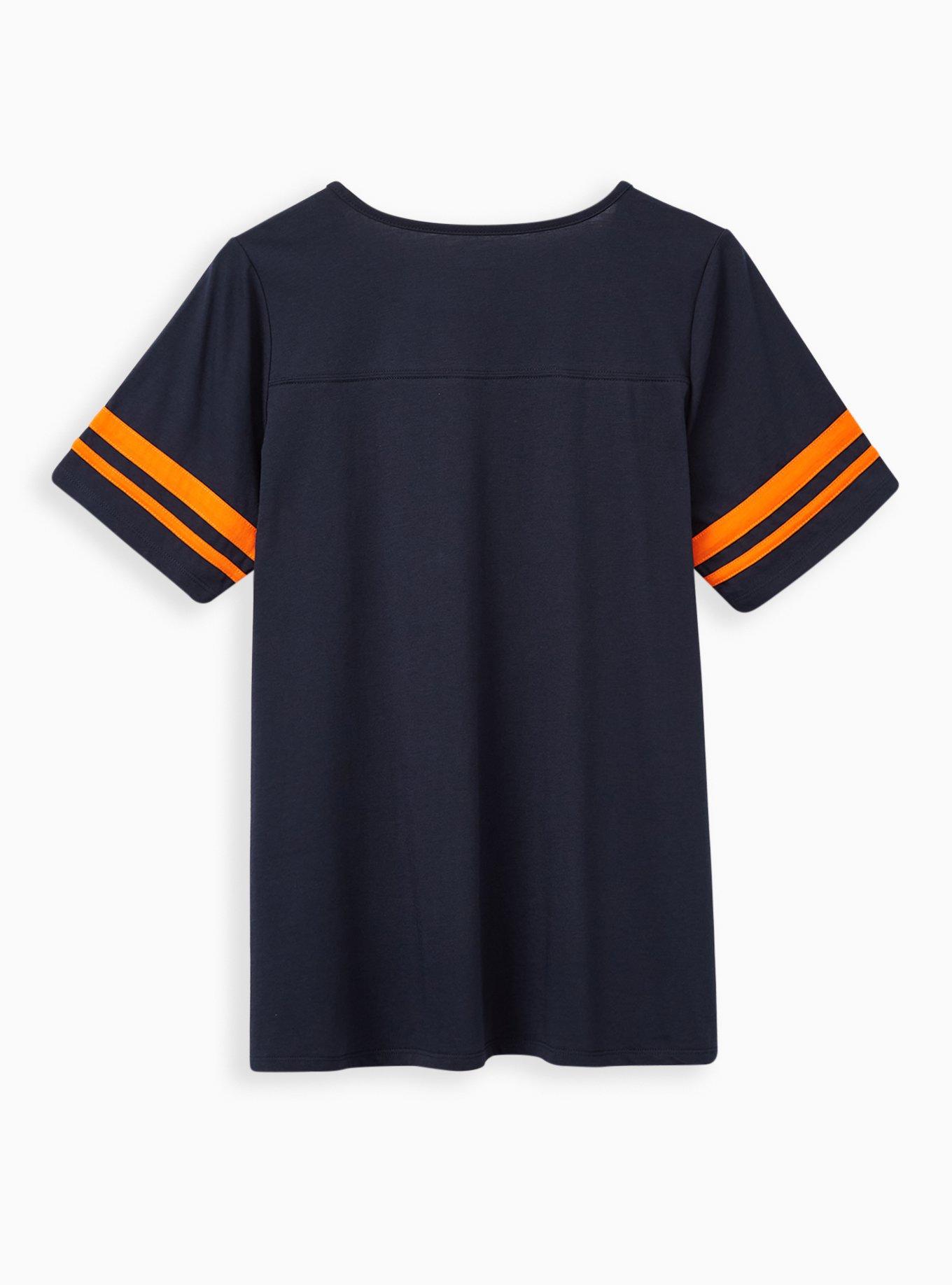 Plus Size Classic Fit Football Tee - NFL Denver Broncos Navy, PEACOAT, alternate
