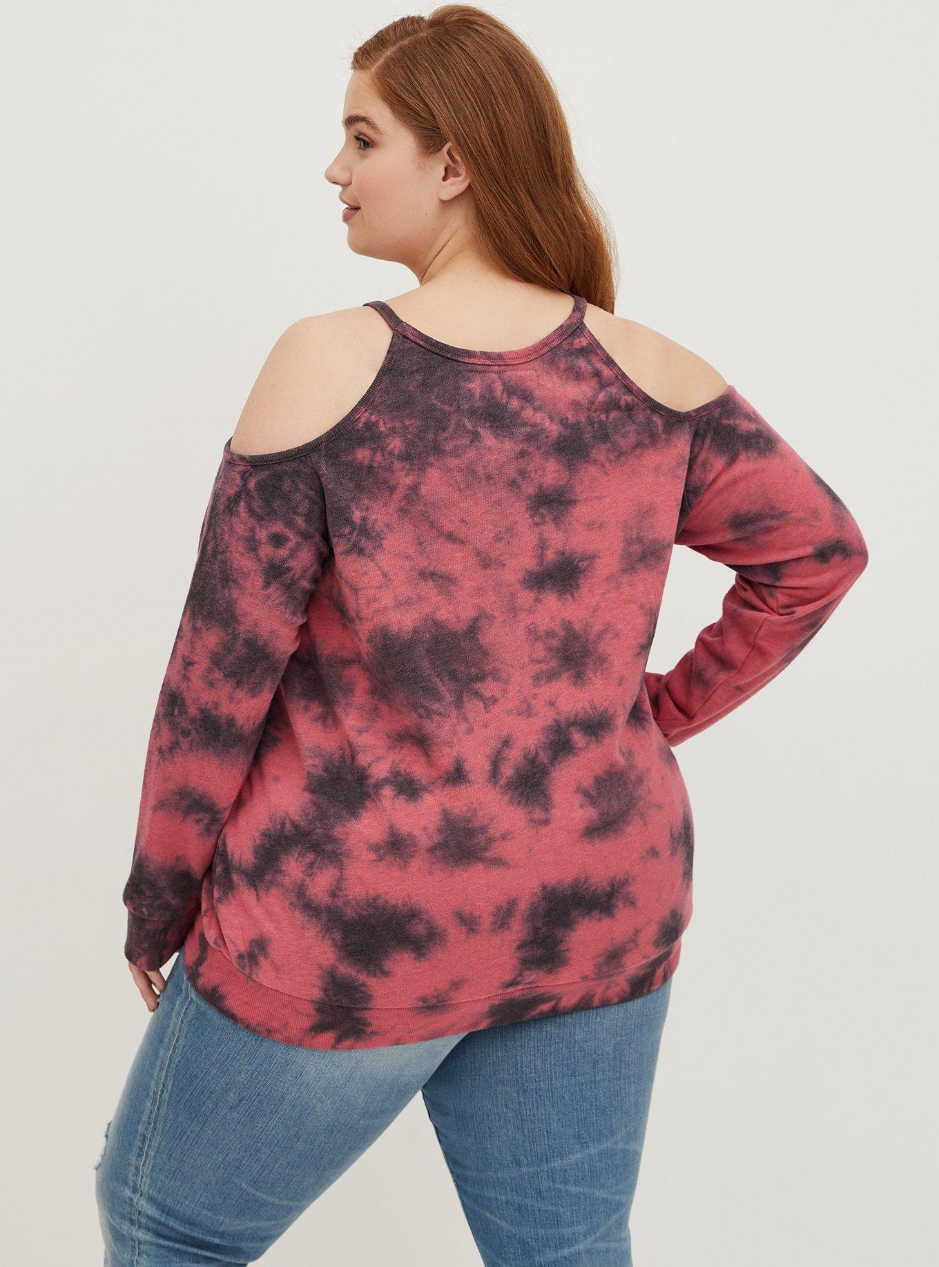 Open best sale shoulder sweatshirt