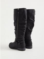 Side Zip Knee Boot (WW), BLACK, alternate