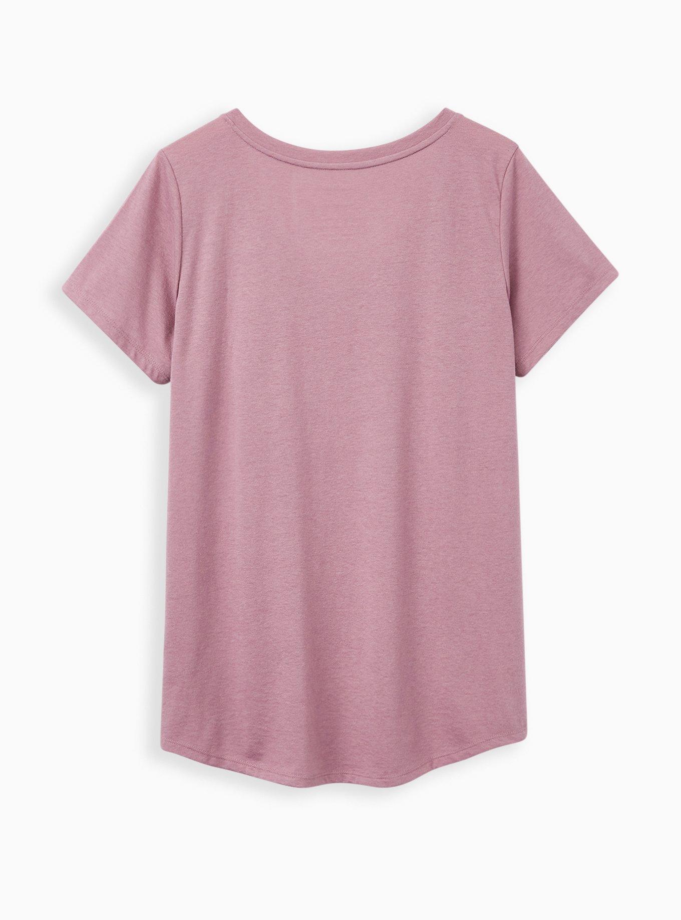 Plus Size Girlfriend Tee - Signature Jersey Purple Tarot Sun, GRAPE, alternate