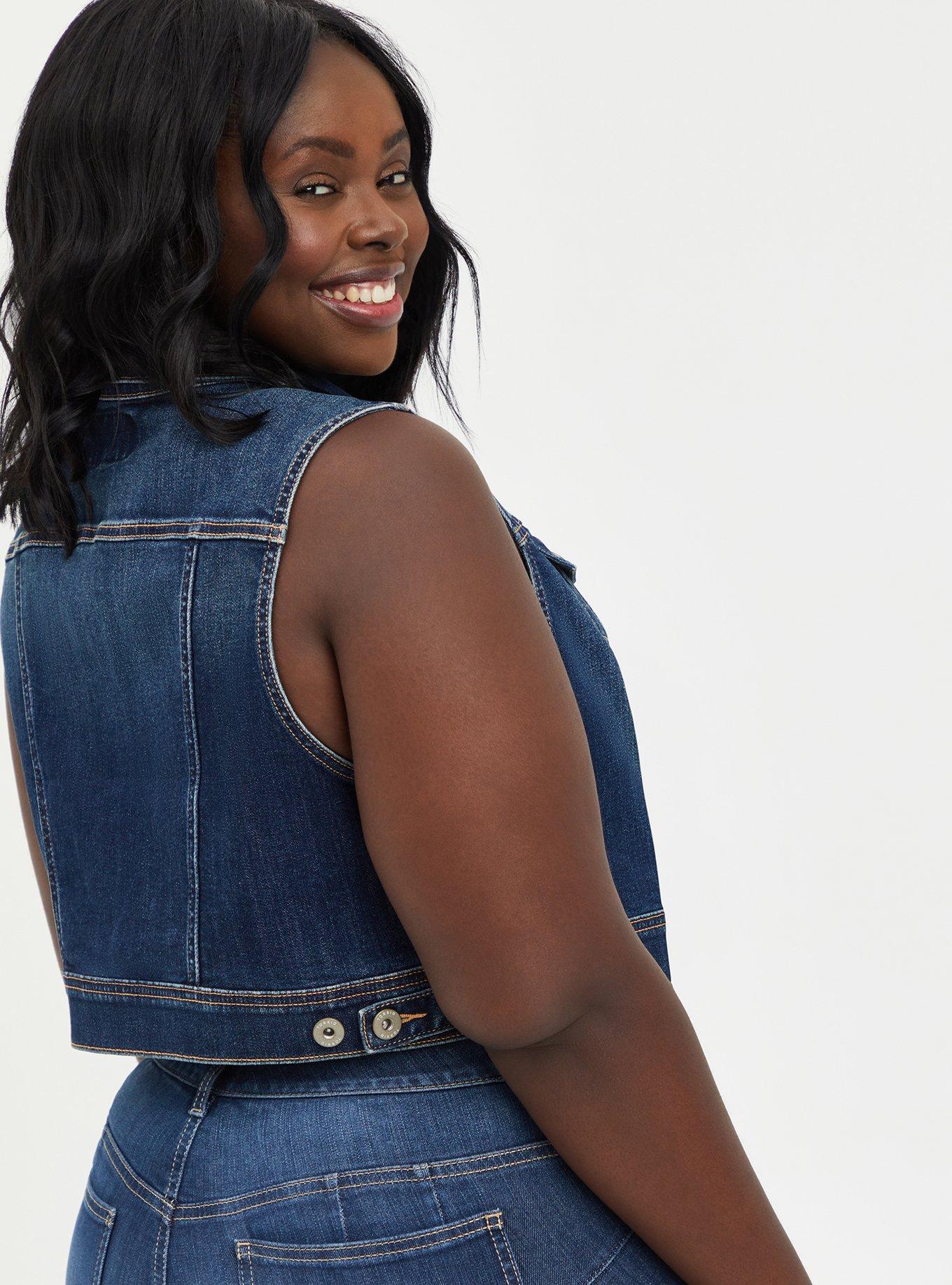 Torrid jean outlet vest