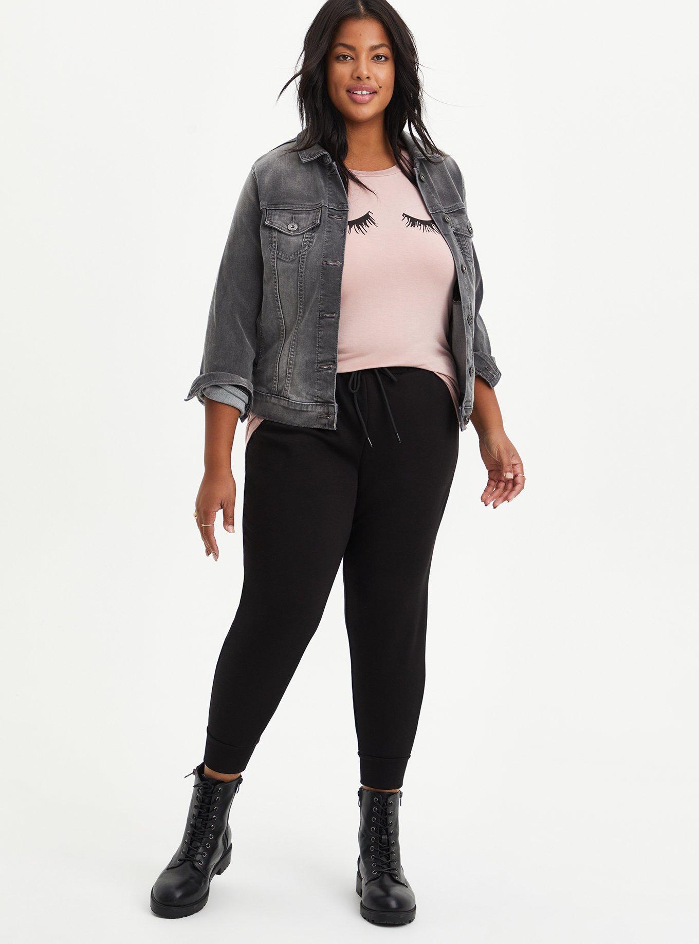 Plus Size - Grey Super Soft Denim Jacket - Torrid