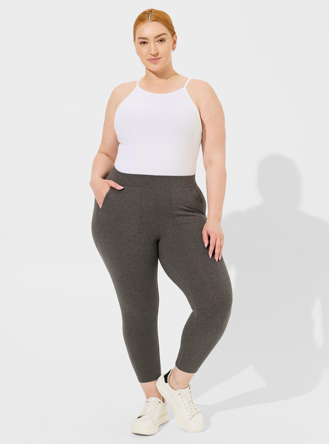 Plus Size - Crop Signature Waist Pocket Premium Legging - Torrid