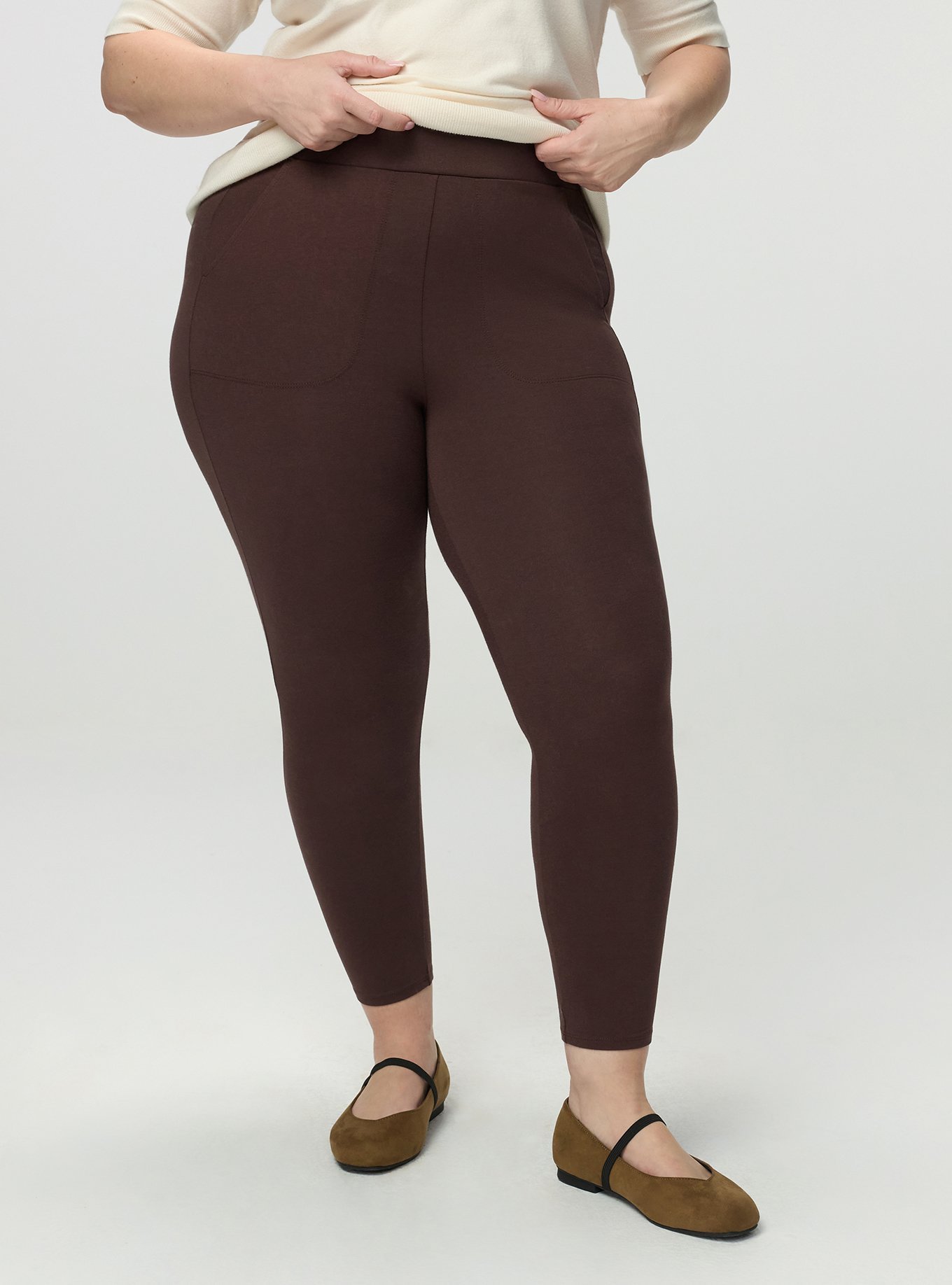 Crop Pocket Legging, PUCE, alternate