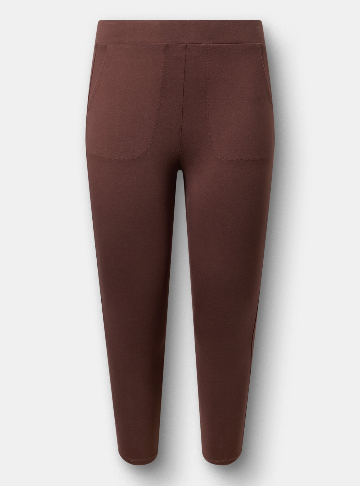 Crop Pocket Legging, PUCE, flat