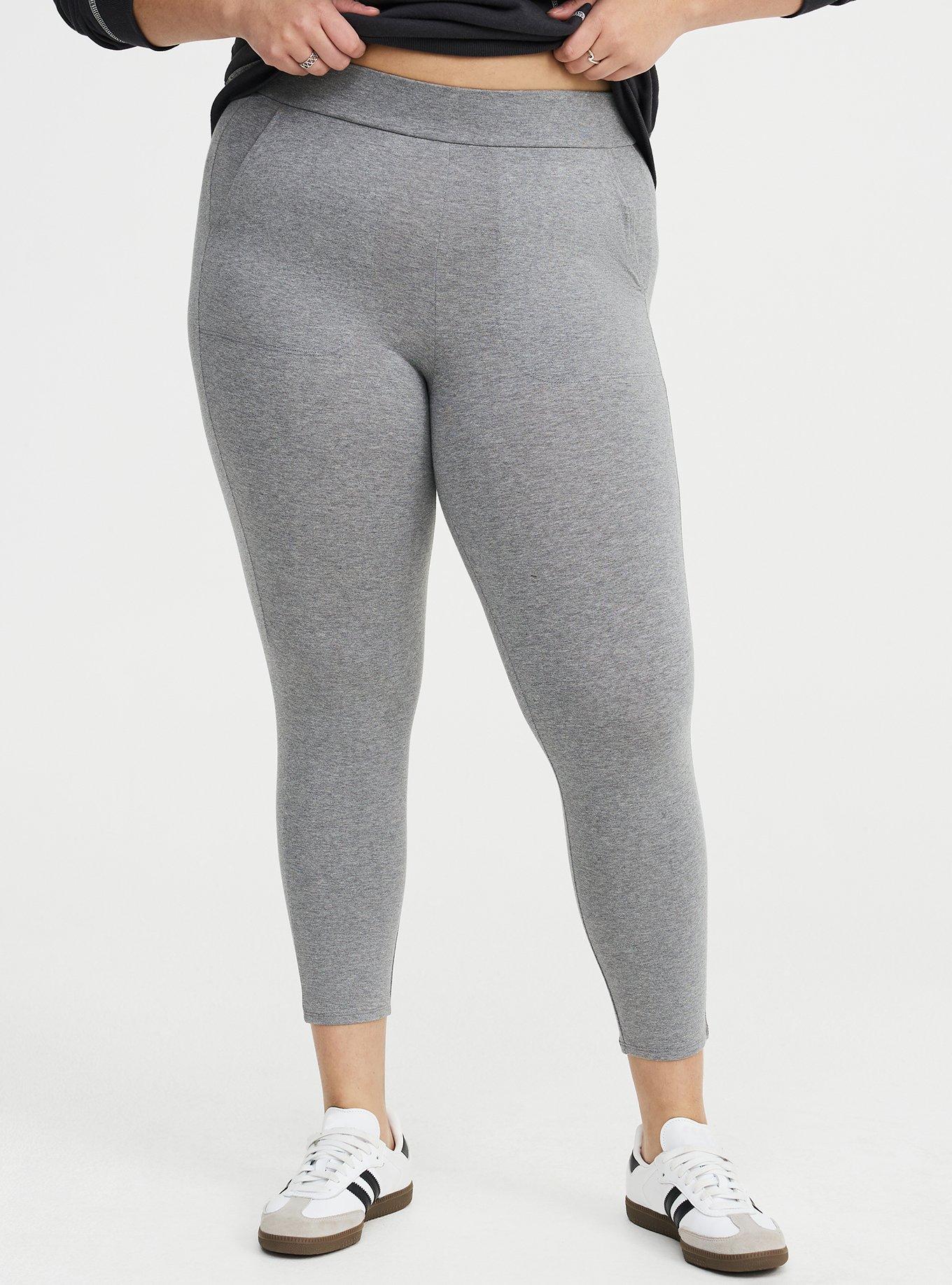 Crop Pocket Legging, MEDIUM HEATHER GREY, alternate