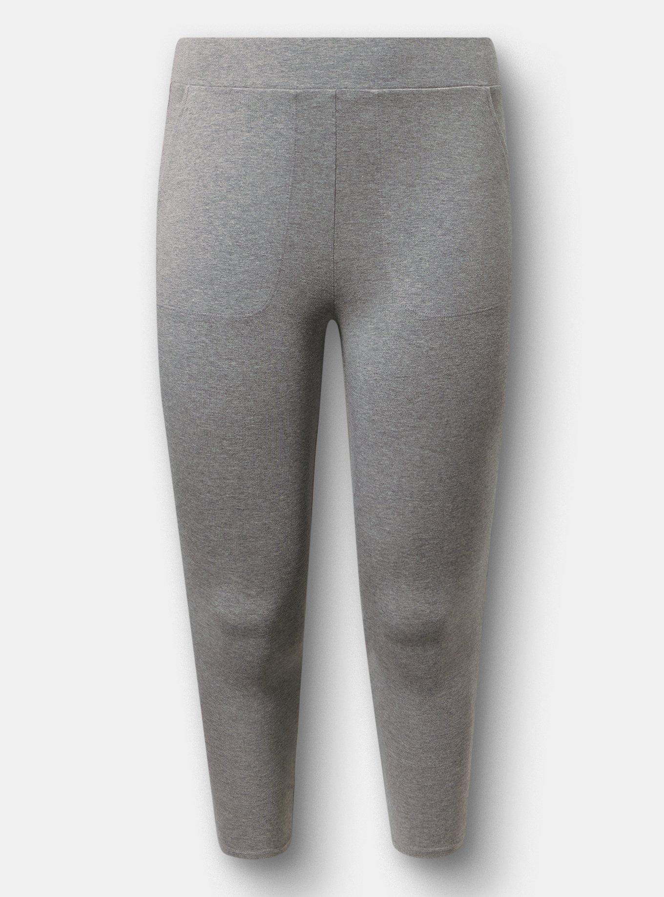 Crop Pocket Legging, MEDIUM HEATHER GREY, hi-res