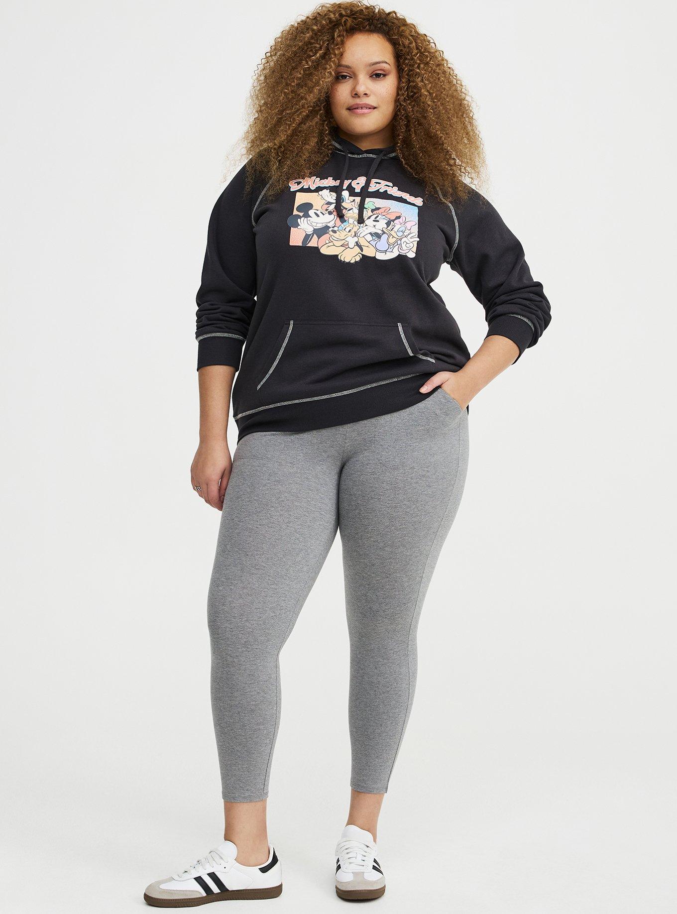 Full Length Signature Waist Faux Leather Faux Pocket Legging