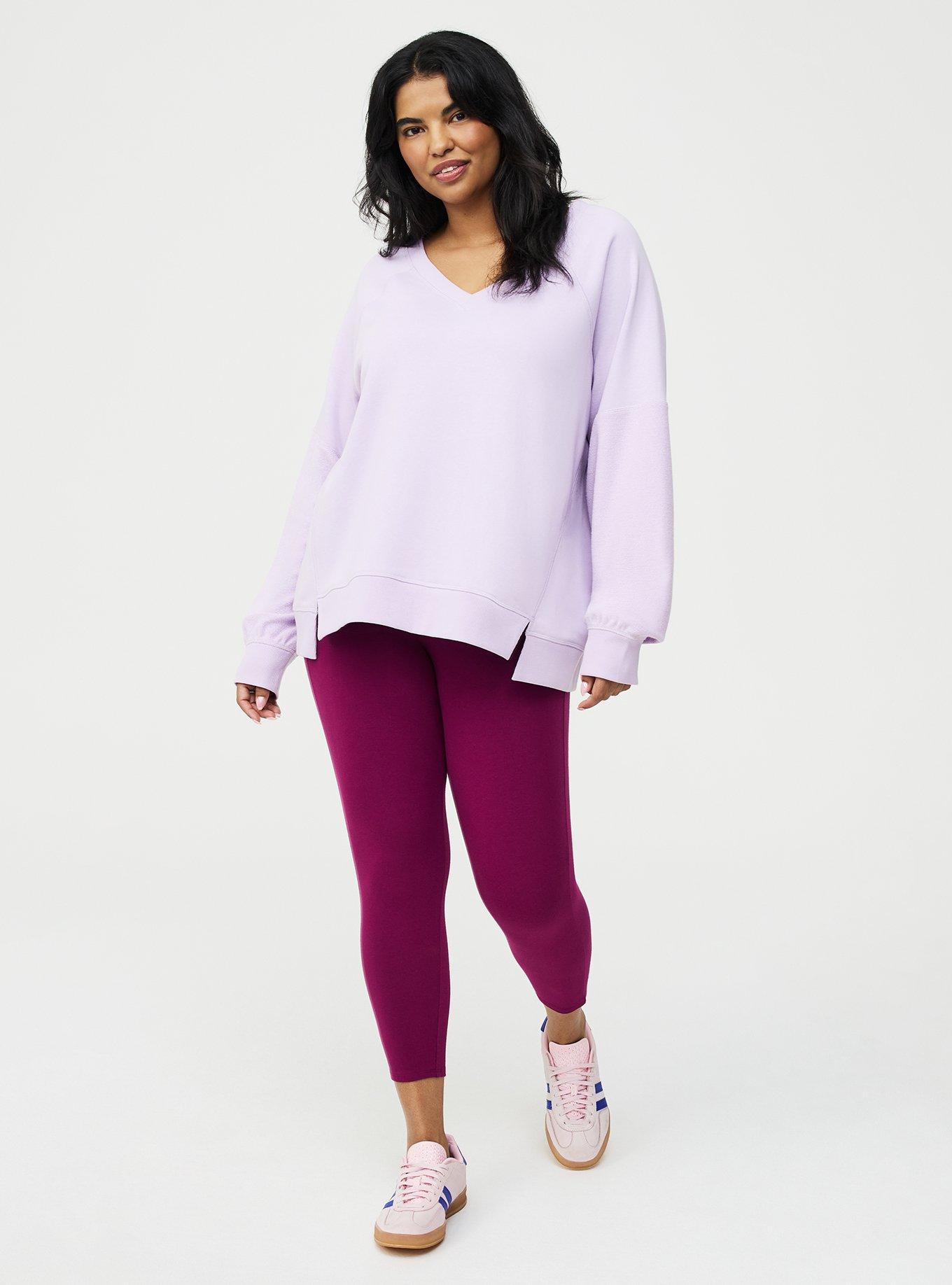 Crop Pocket Legging, PLUM CASPIA, alternate