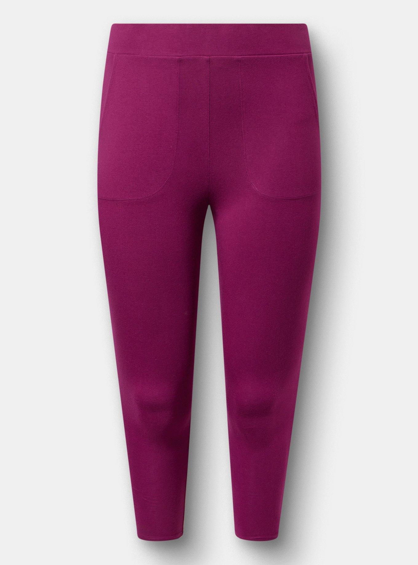 Crop Pocket Legging, PLUM CASPIA, hi-res
