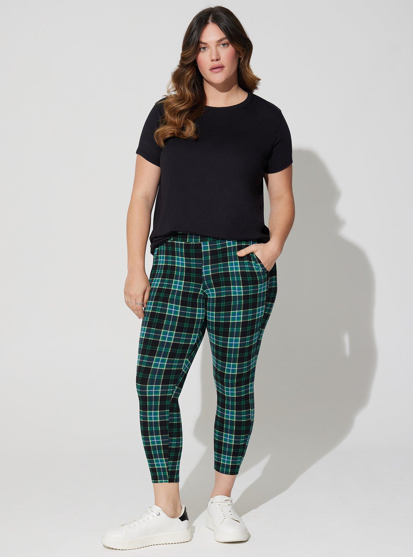 Torrid Premium Legging - Plaid Multi colored 1x 2x plus NEW!