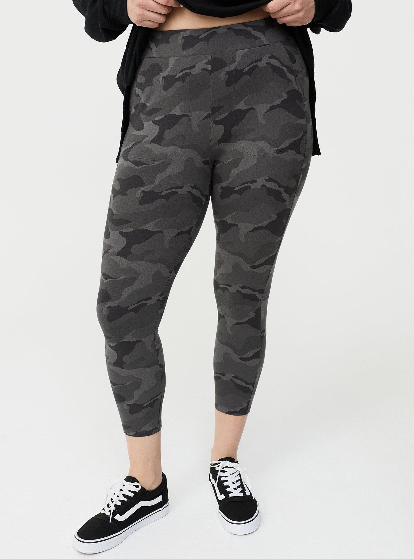 Crop Pocket Legging, CAMO CADET, alternate