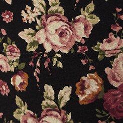 Crop Pocket Legging, OLD SCHOOL FLORAL DEEP BLACK, swatch