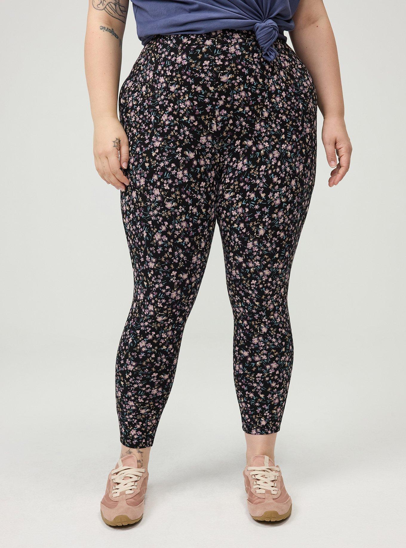 Crop Pocket Legging, SWEET FLORAL BLACK, alternate