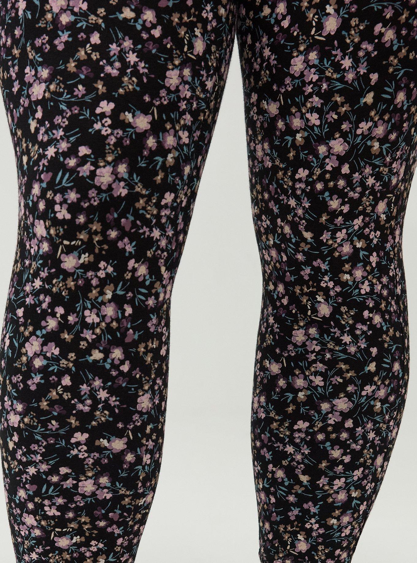 Crop Pocket Legging, SWEET FLORAL BLACK, alternate