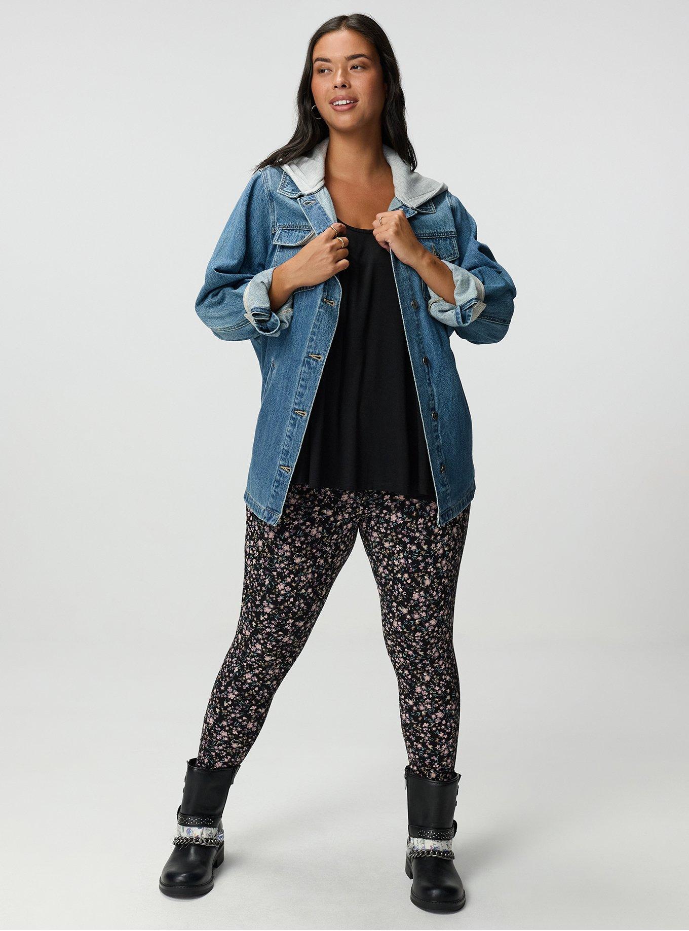 Crop Pocket Legging, SWEET FLORAL BLACK, alternate