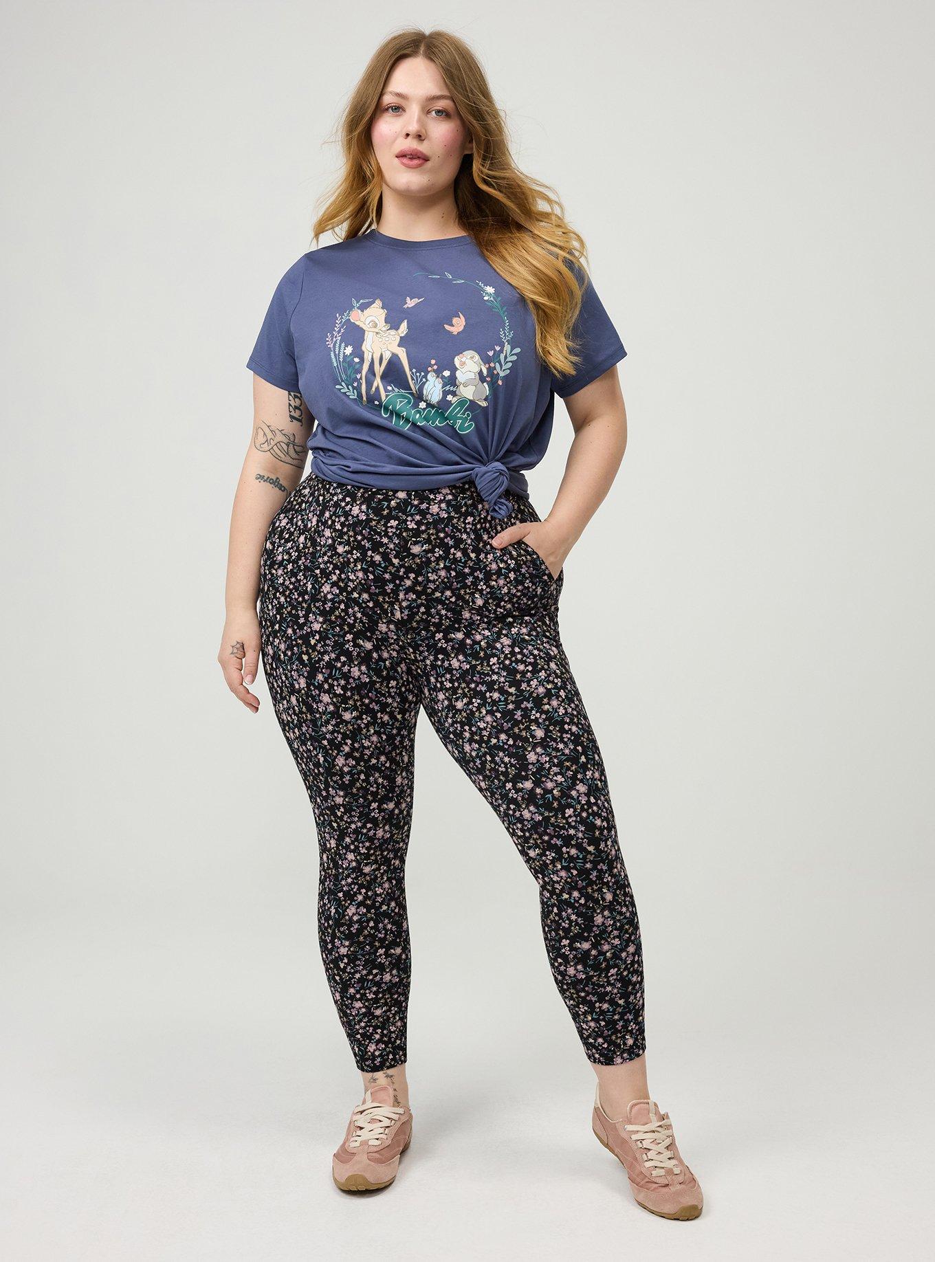 Crop Pocket Legging, SWEET FLORAL BLACK, hi-res