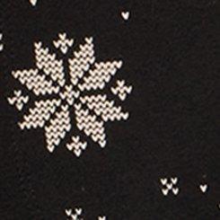 Crop Pocket Legging, KNIT SNOWFLAKES BLACK, swatch