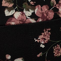Crop Pocket Legging, LAURA FLORAL BLACK, swatch