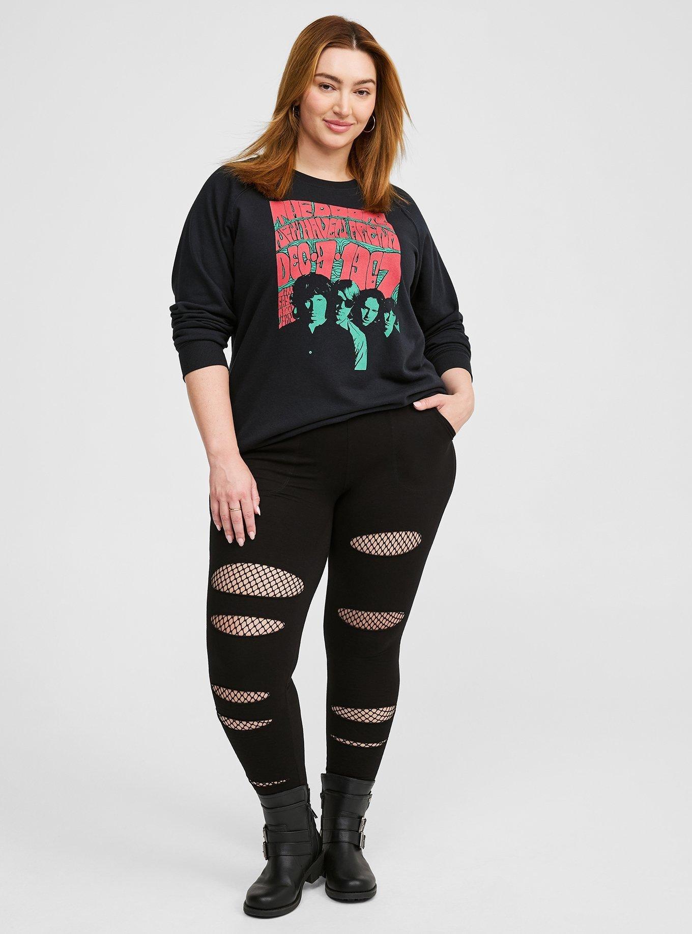 Plus Size - Performance Core Crop Lattice Detail Active Legging - Torrid