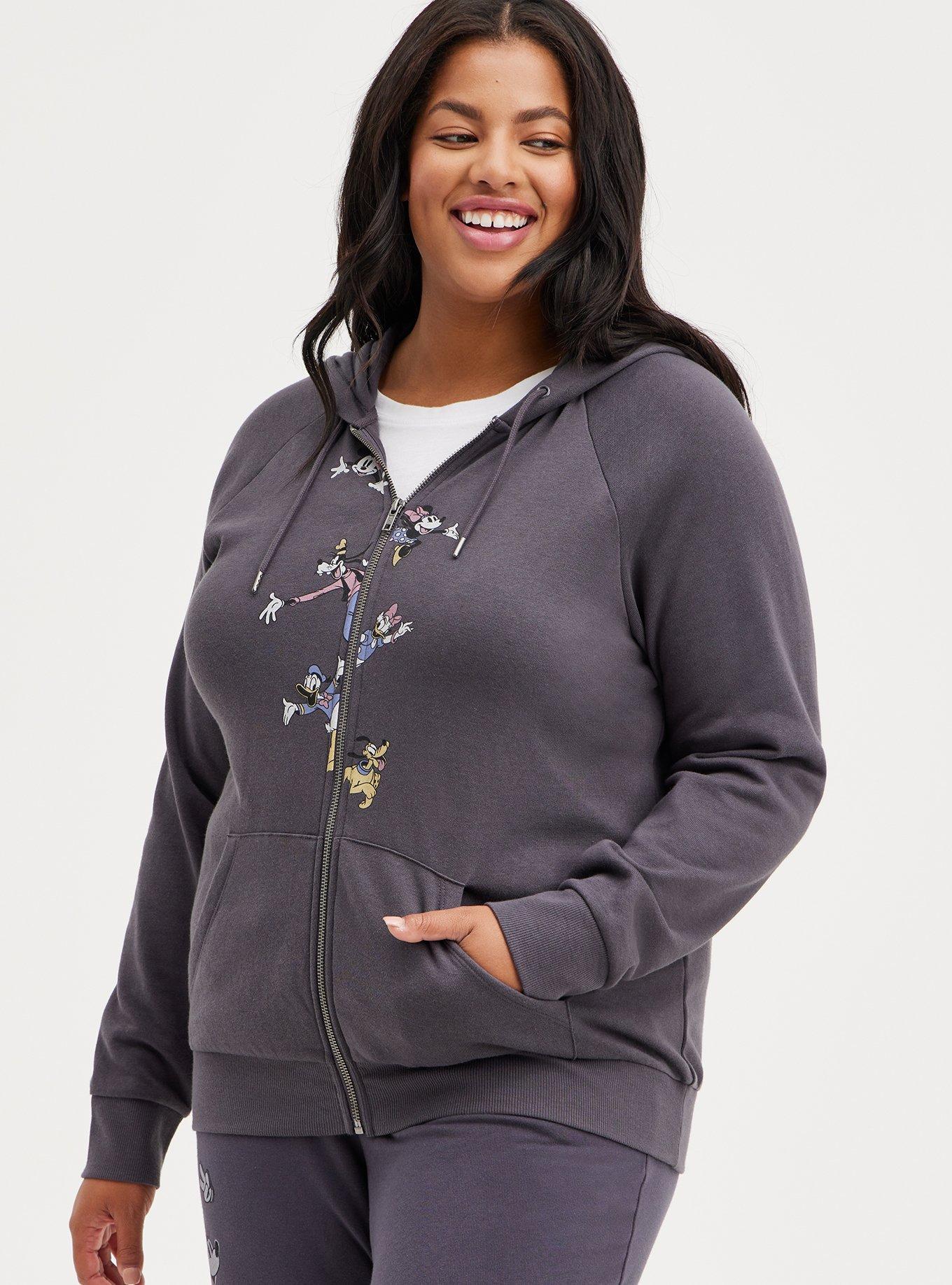 Plus Size - Active Zip-Up Hoodie - Disney Mickey Mouse Stars - Torrid