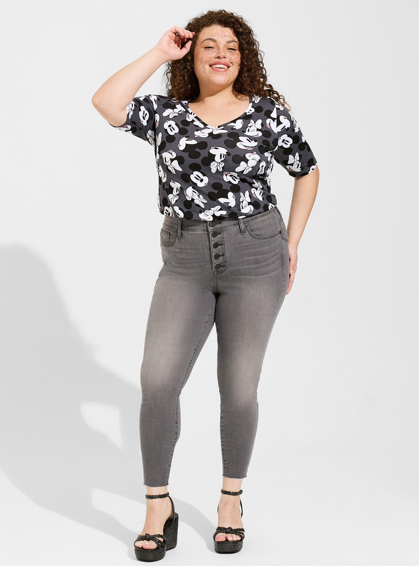 Plus Size Favorite Tunic - Super Soft Disney Mickey & Friends Grey, MULTI, alternate
