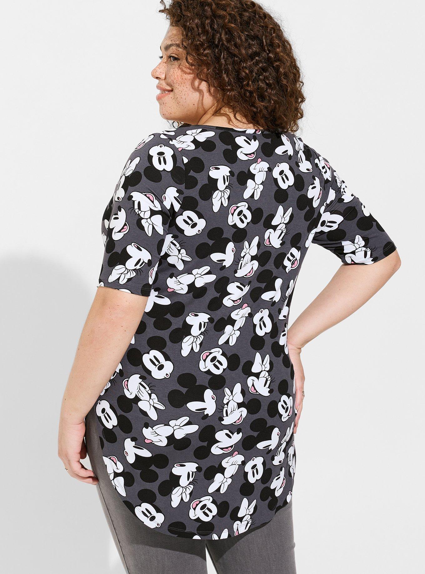 Plus Size Favorite Tunic - Super Soft Disney Mickey & Friends Grey, MULTI, alternate