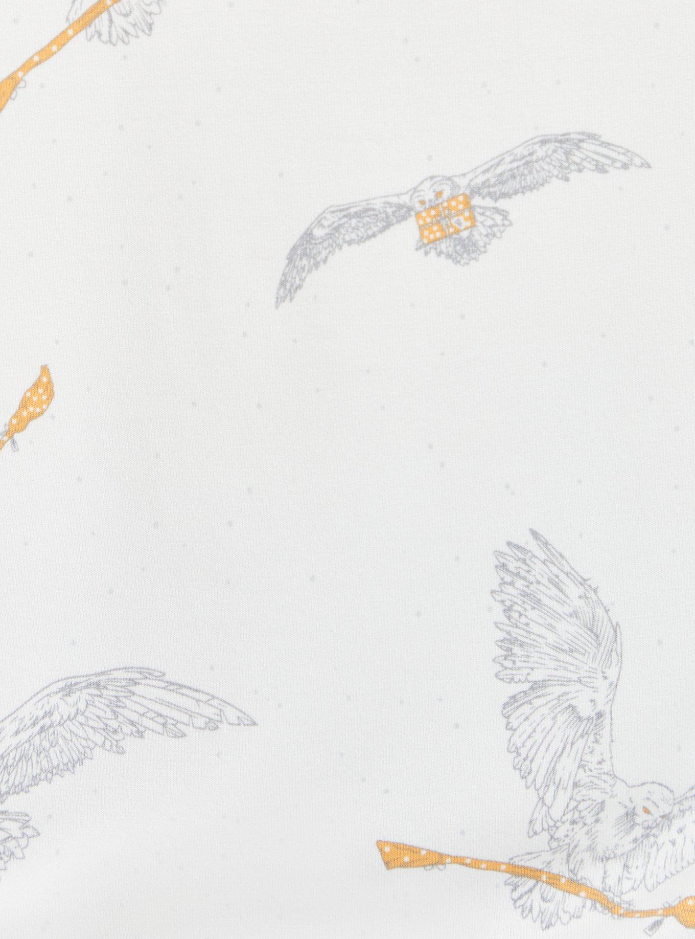 Plus Size Favorite Tunic - Super Soft Harry Potter Owl Broom White, MULTI, alternate