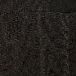 Midi Rib Knit Skater Dress, DEEP BLACK, swatch