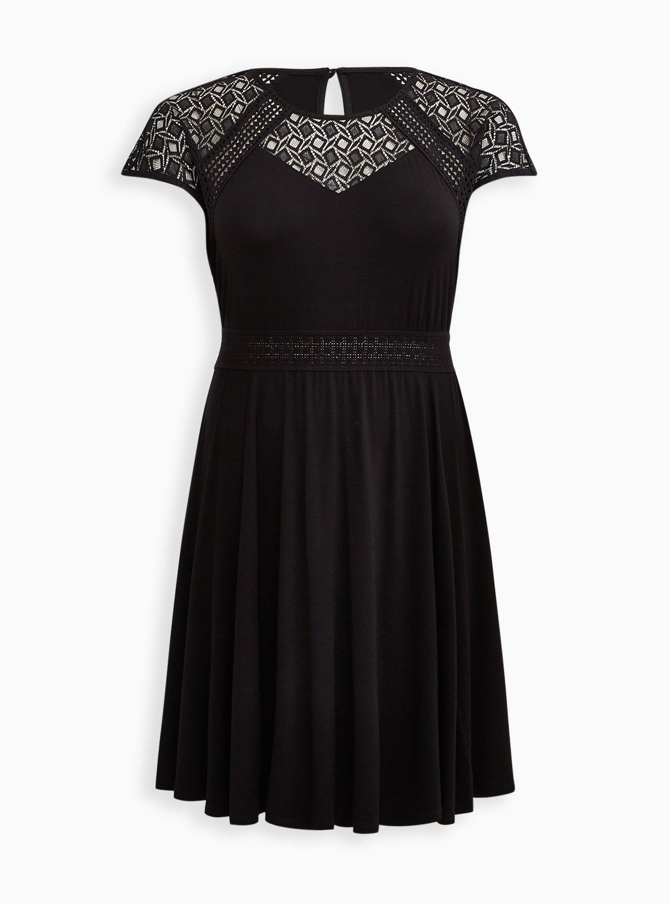 lace insert skater dress Lace Insert Corset Skater Dress White