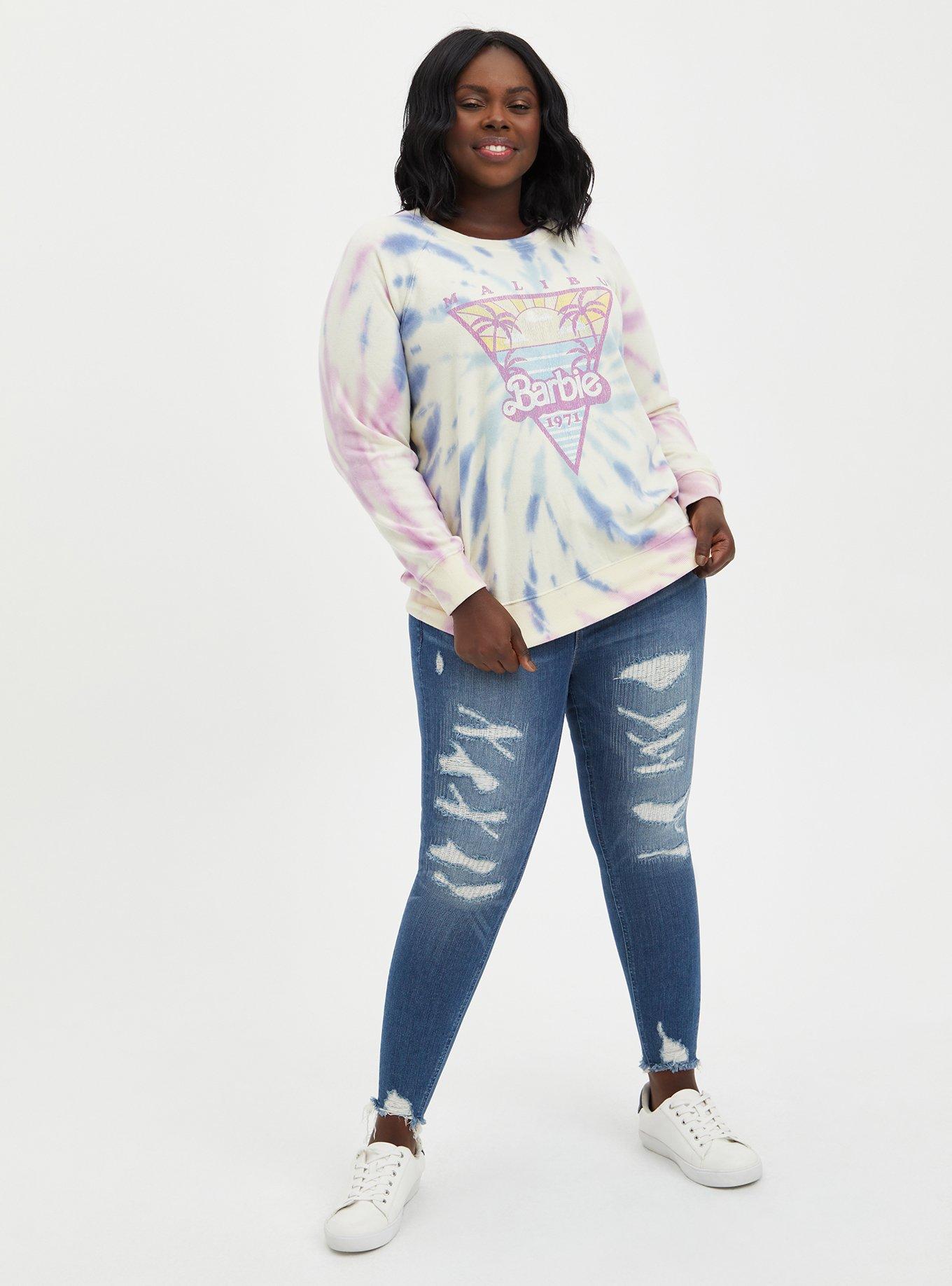 Tie dye hot sale sweatshirt plus