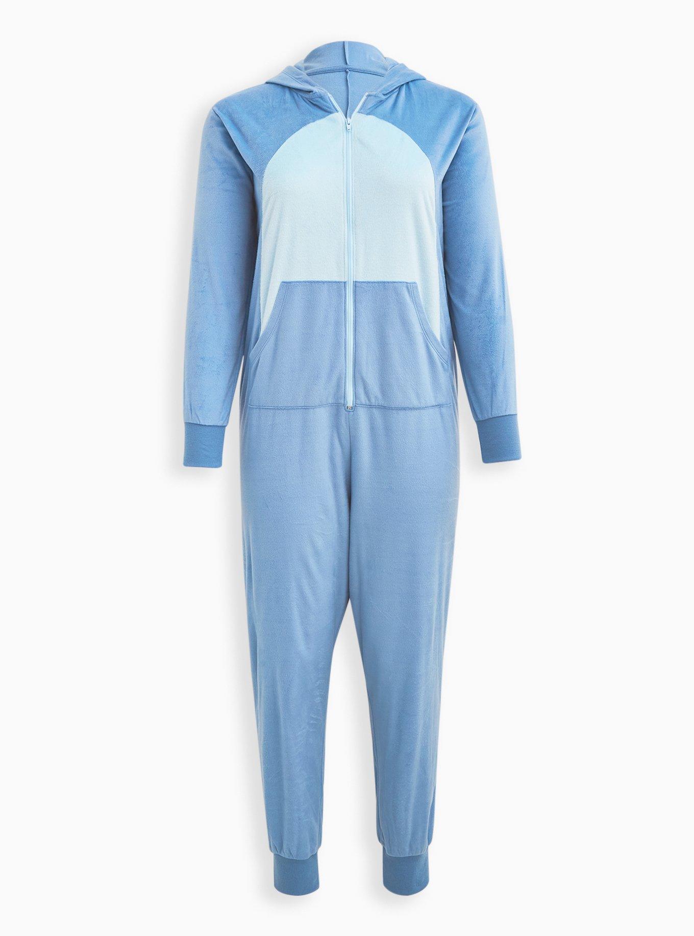 Blue Stripped Adult Pajama onesie