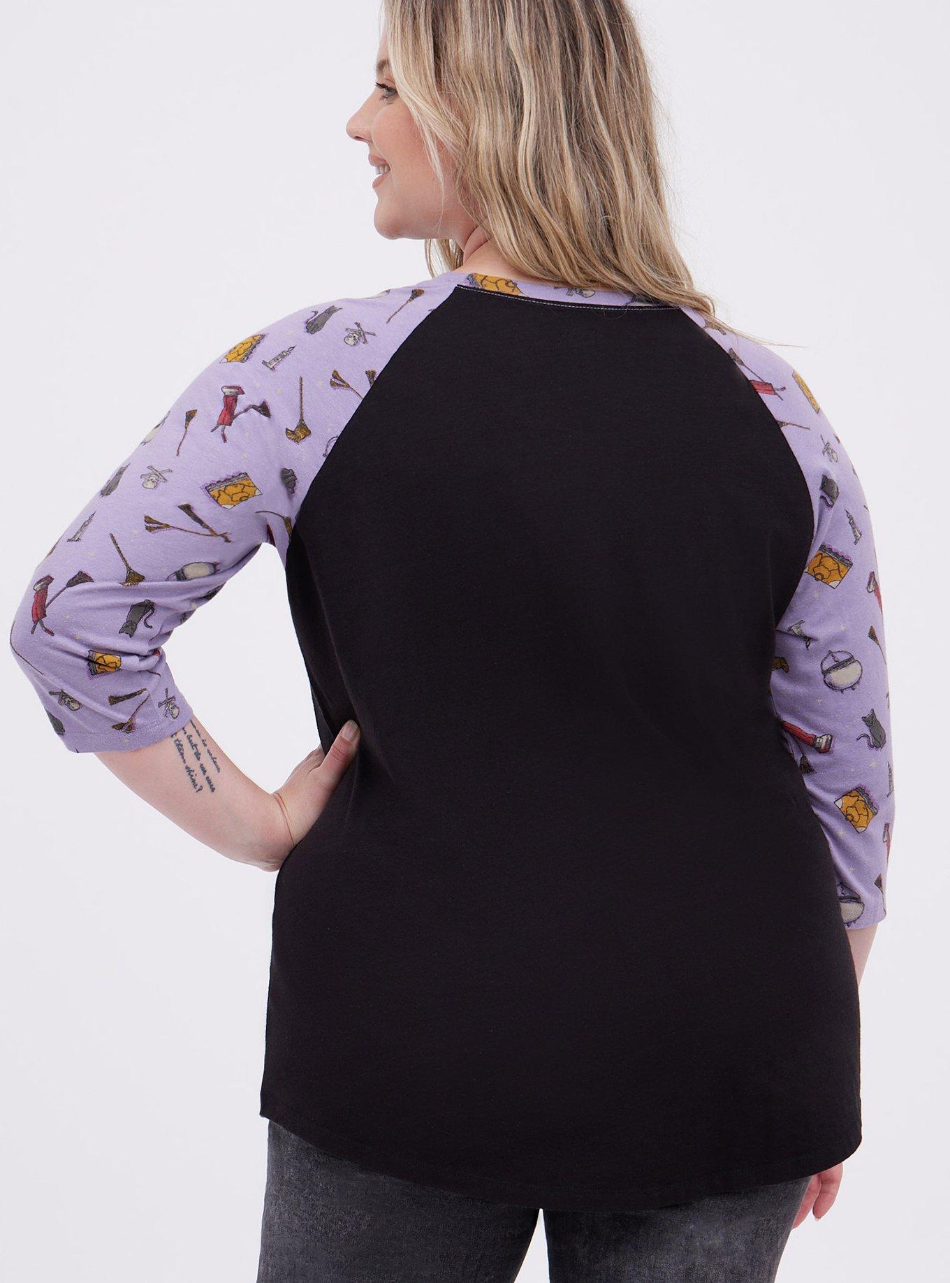 Plus Size Disney Hocus Pocus Raglan - Triblend Jersey , MULTI, alternate