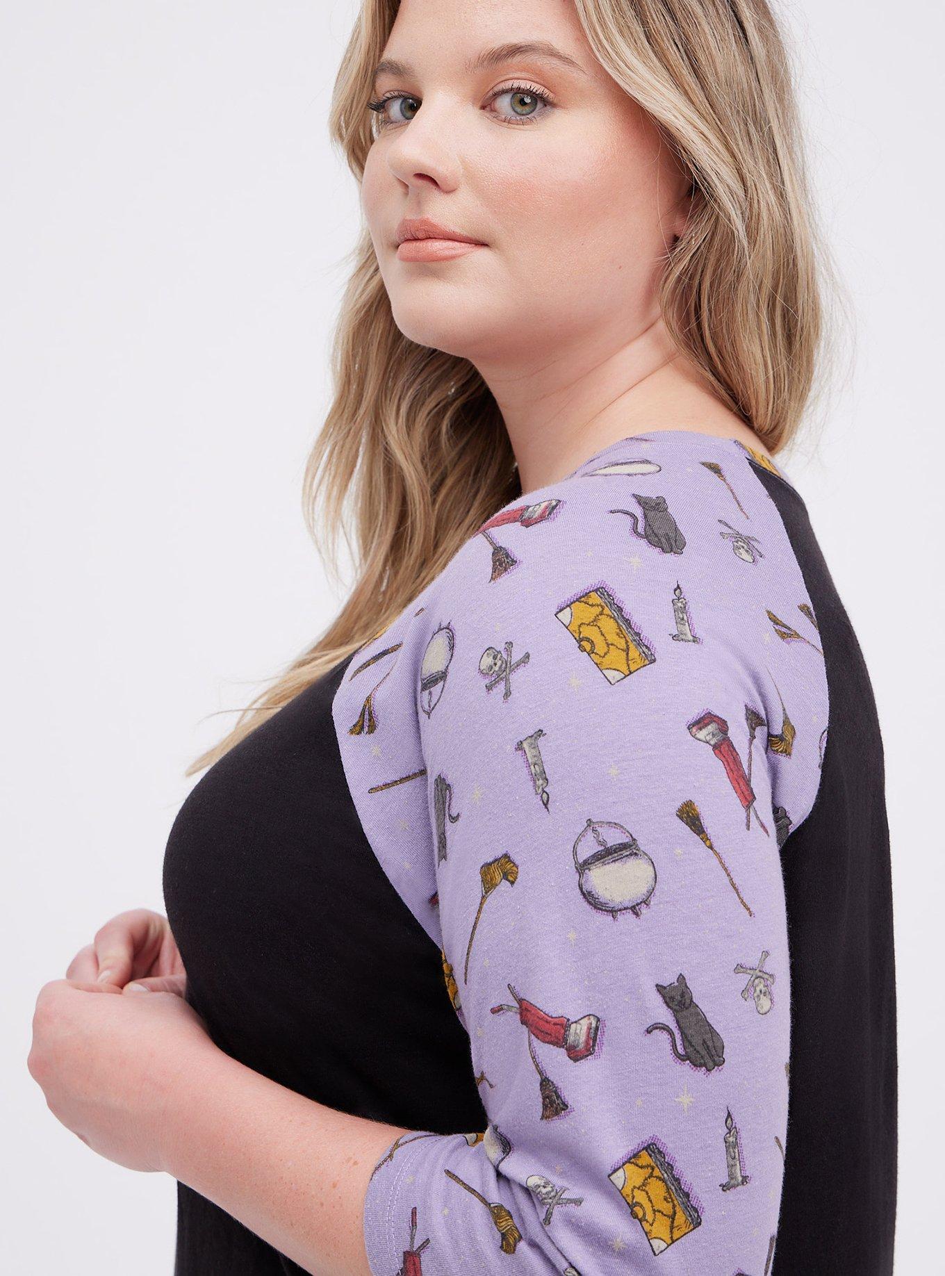 Plus Size Disney Hocus Pocus Raglan - Triblend Jersey , MULTI, alternate