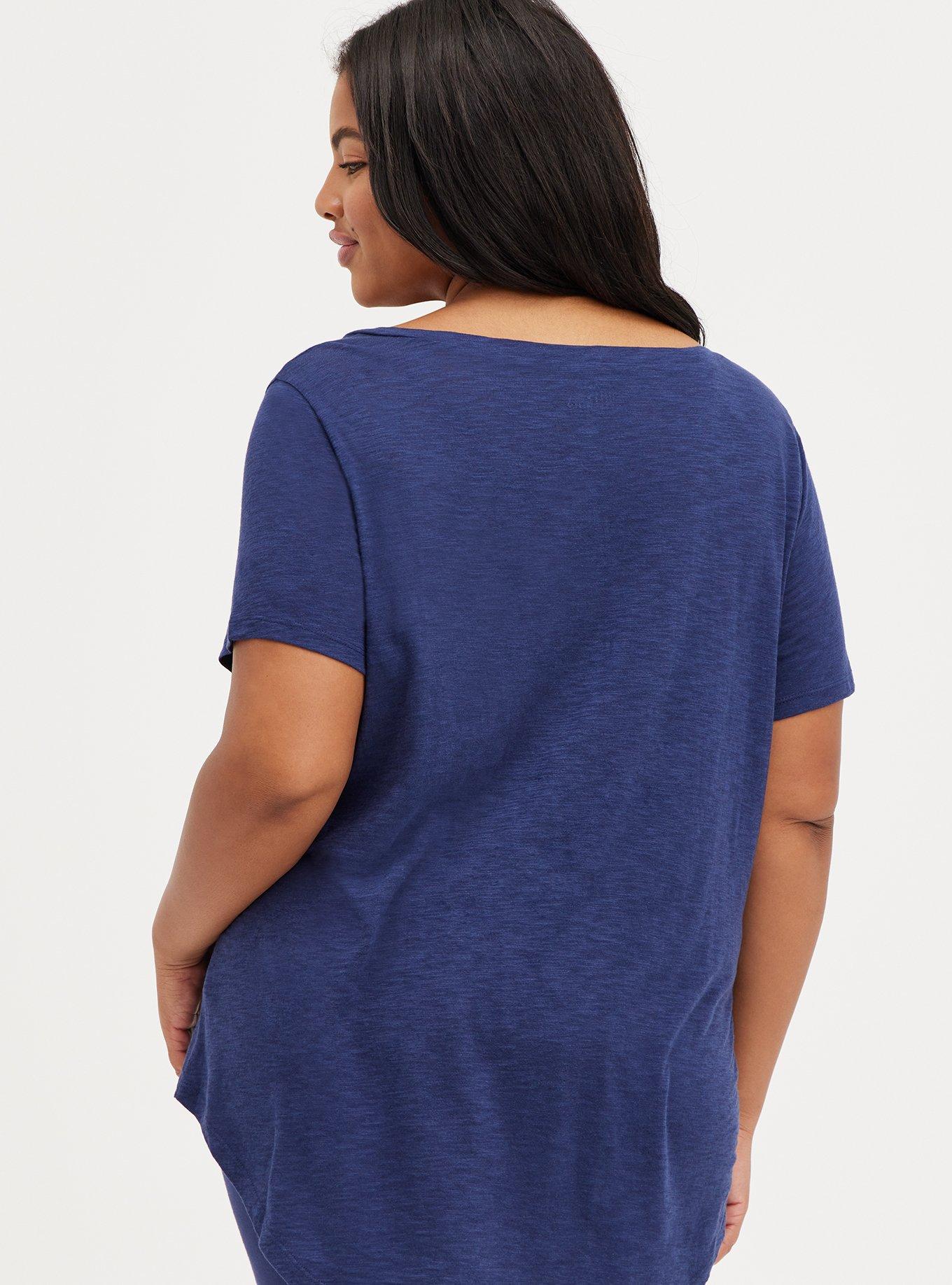 Plus Size Sleep Top - Disney Villains Ursula Neon , PEACOAT, alternate