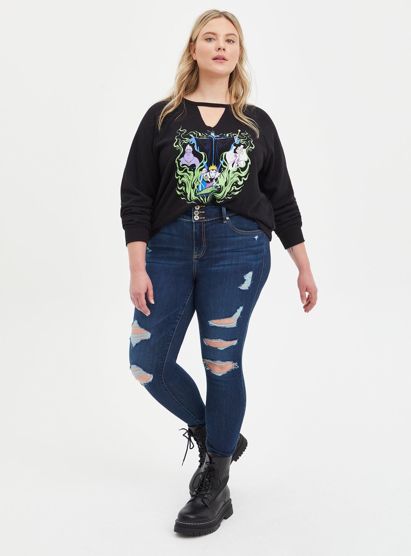 Keyhole Sweatshirt - Disney Villains Group Black, DEEP BLACK, alternate