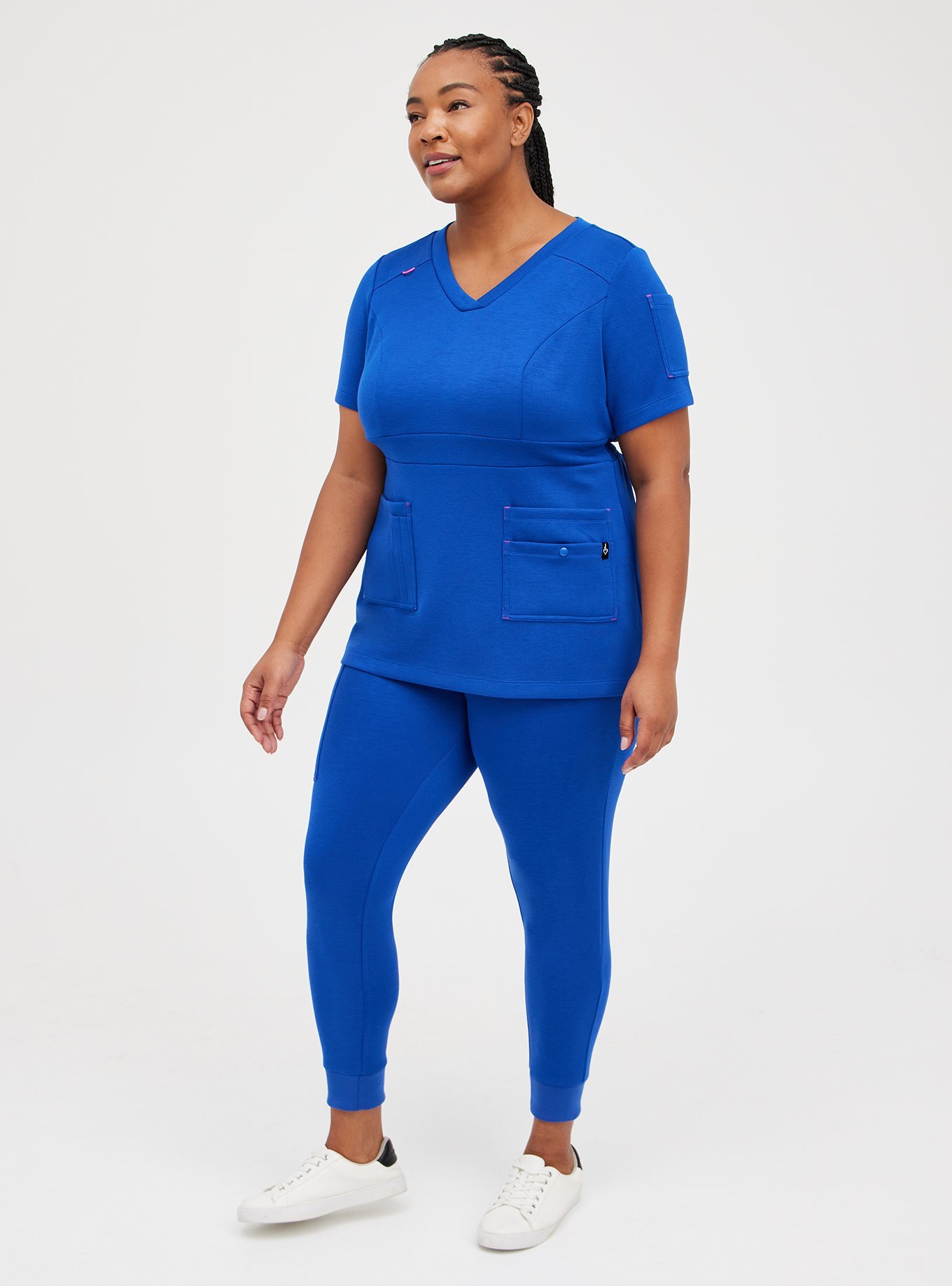 Plus Size - Torrid Strong Cupro V-Neck Waistband Scrub Top - Torrid