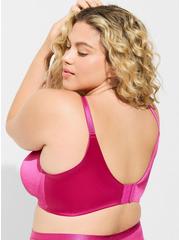 Plus Size Everyday Wire-Free Lightly Lined Shine 360° Back Smoothing® Bra, FUCHSIA RED, alternate