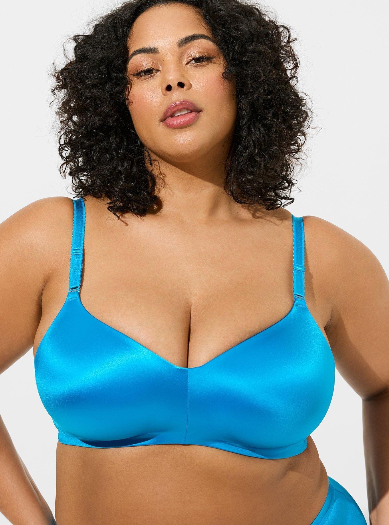 Torrid 360° Back Smoothing Everyday Lightly Lined Wire-Free Bra, Wine, 42C