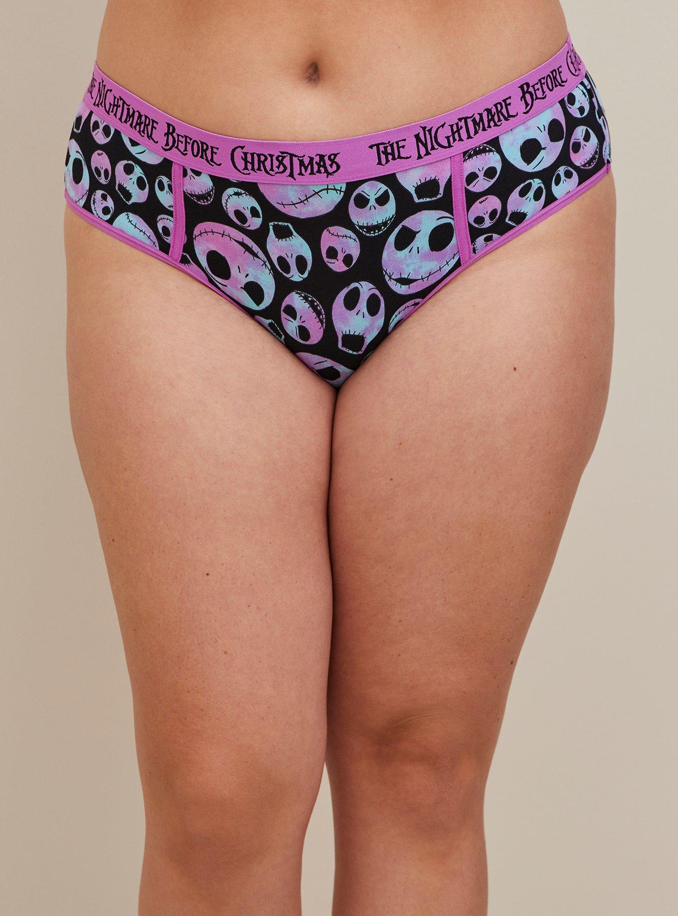The Nightmare Before Christmas Hipster Panty - Cotton Jack Skellington Purple, MULTI, alternate