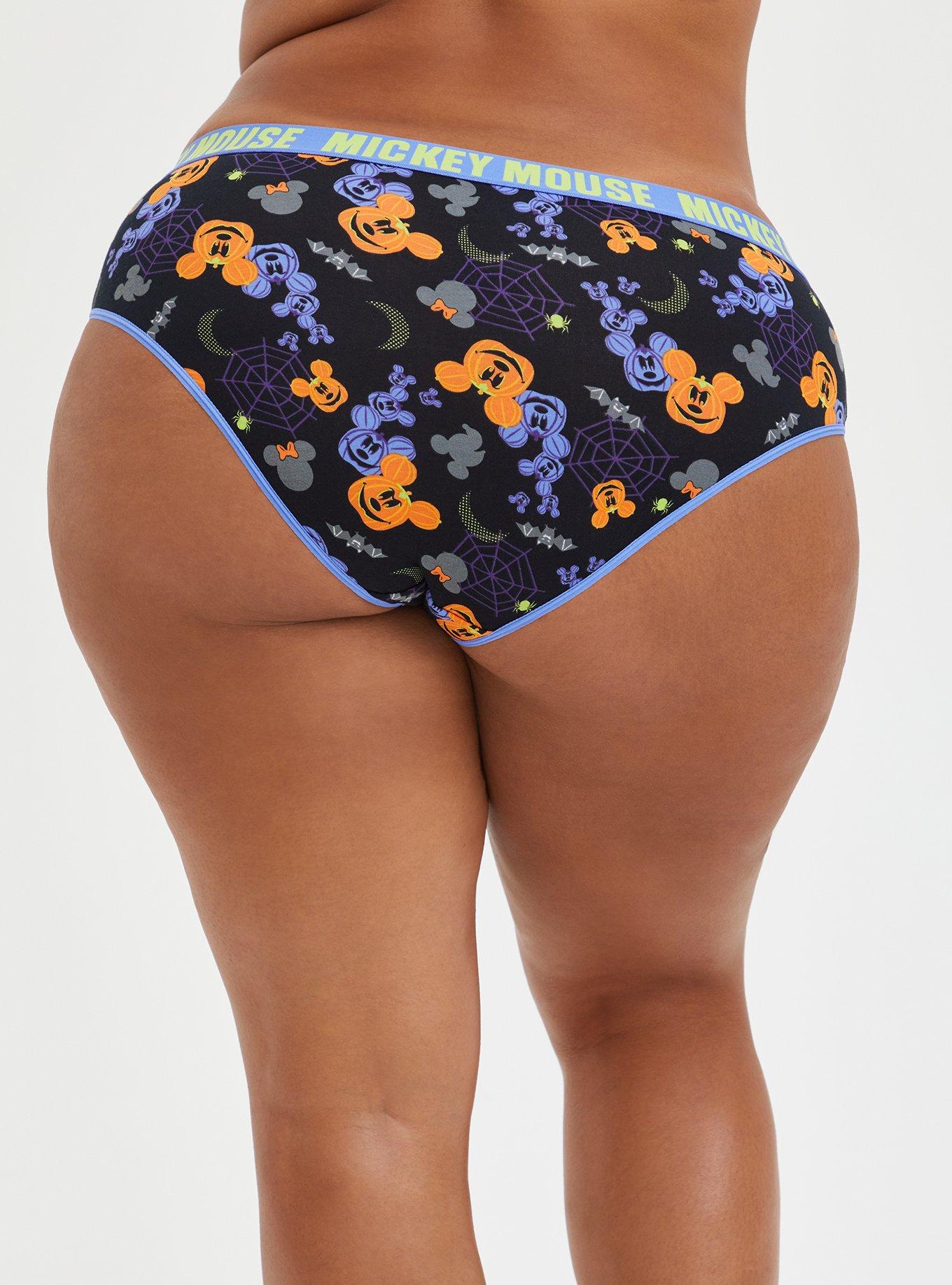 Plus Size - Hipster Panty - Cotton Mickey Mouse Pumpkin Black - Torrid