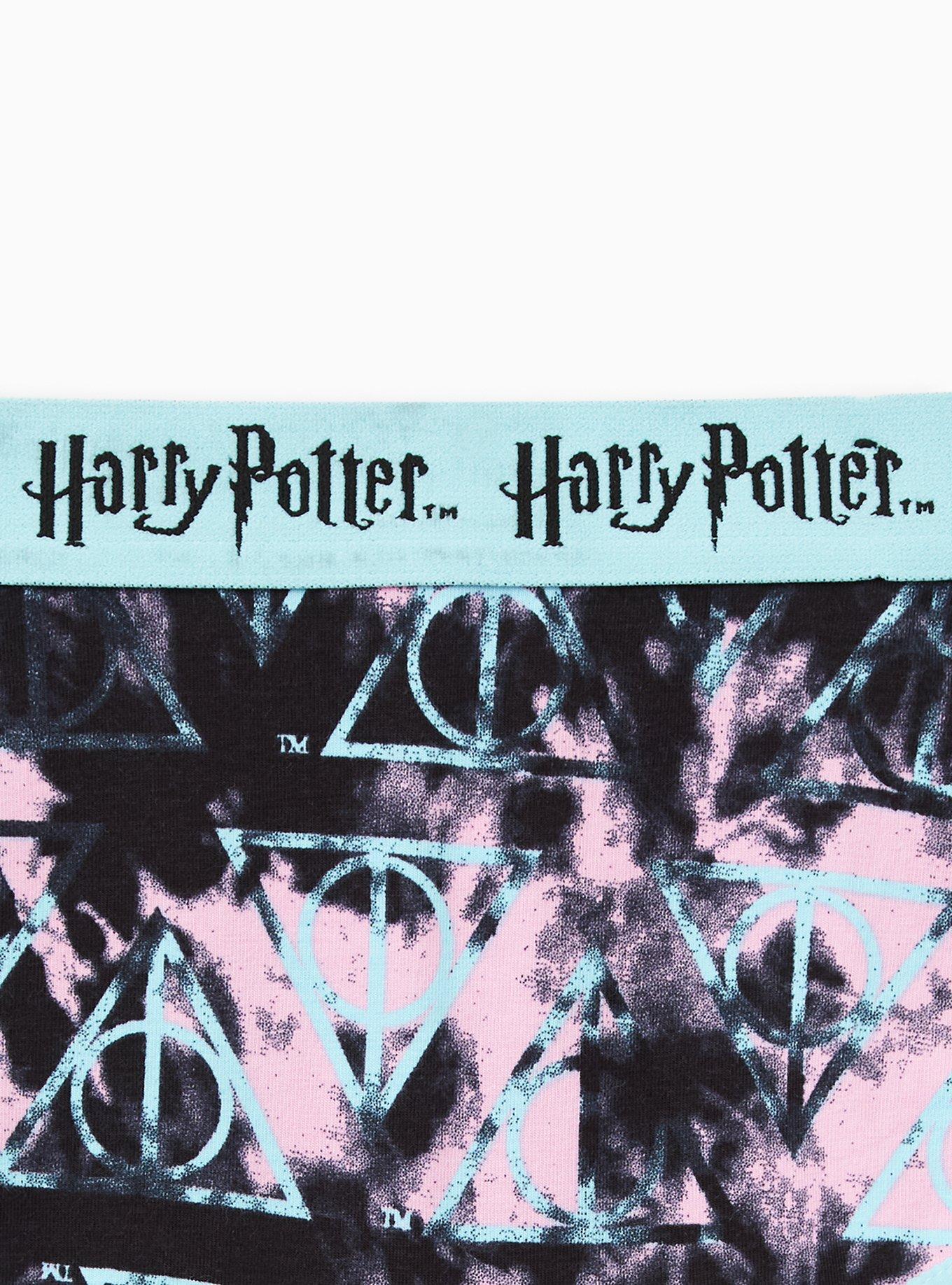 Plus Size Cheeky Panty - Cotton Harry Potter Deathly Hallows Purple, MULTI, alternate