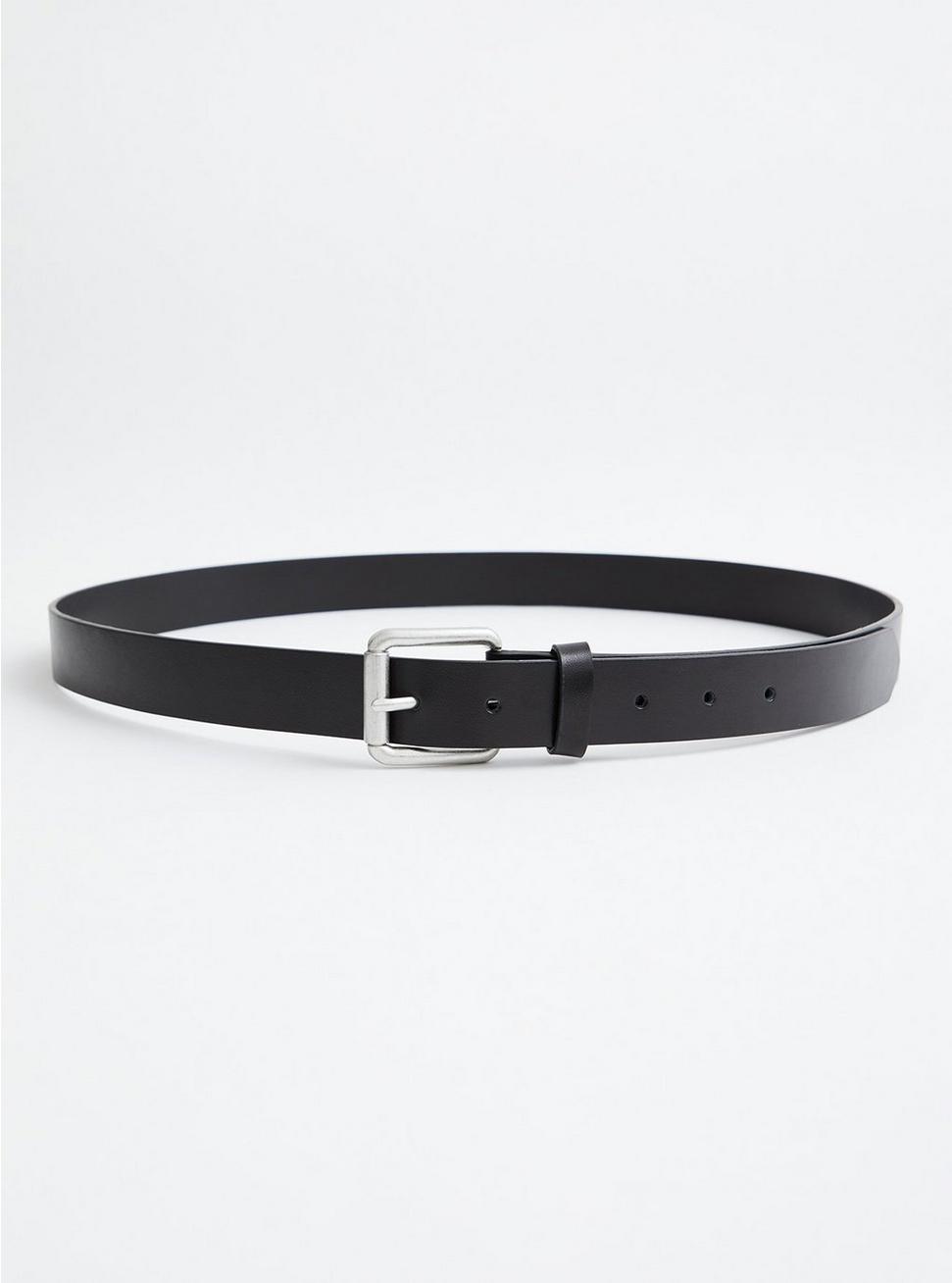 Leather Belt, BLACK, alternate
