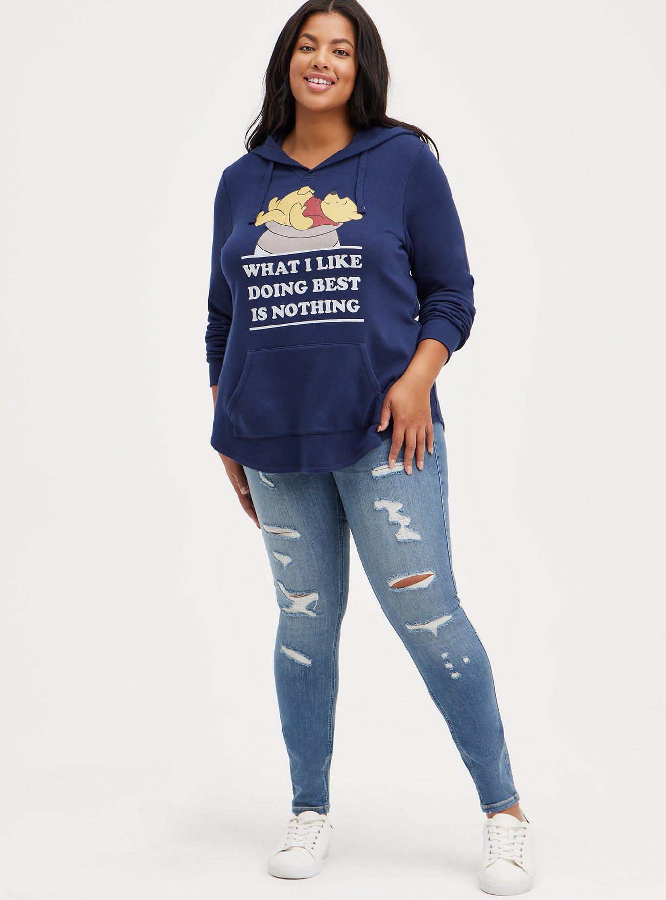 Disney Winnie The Pooh Hi-Low Hoodie , PEACOAT, alternate