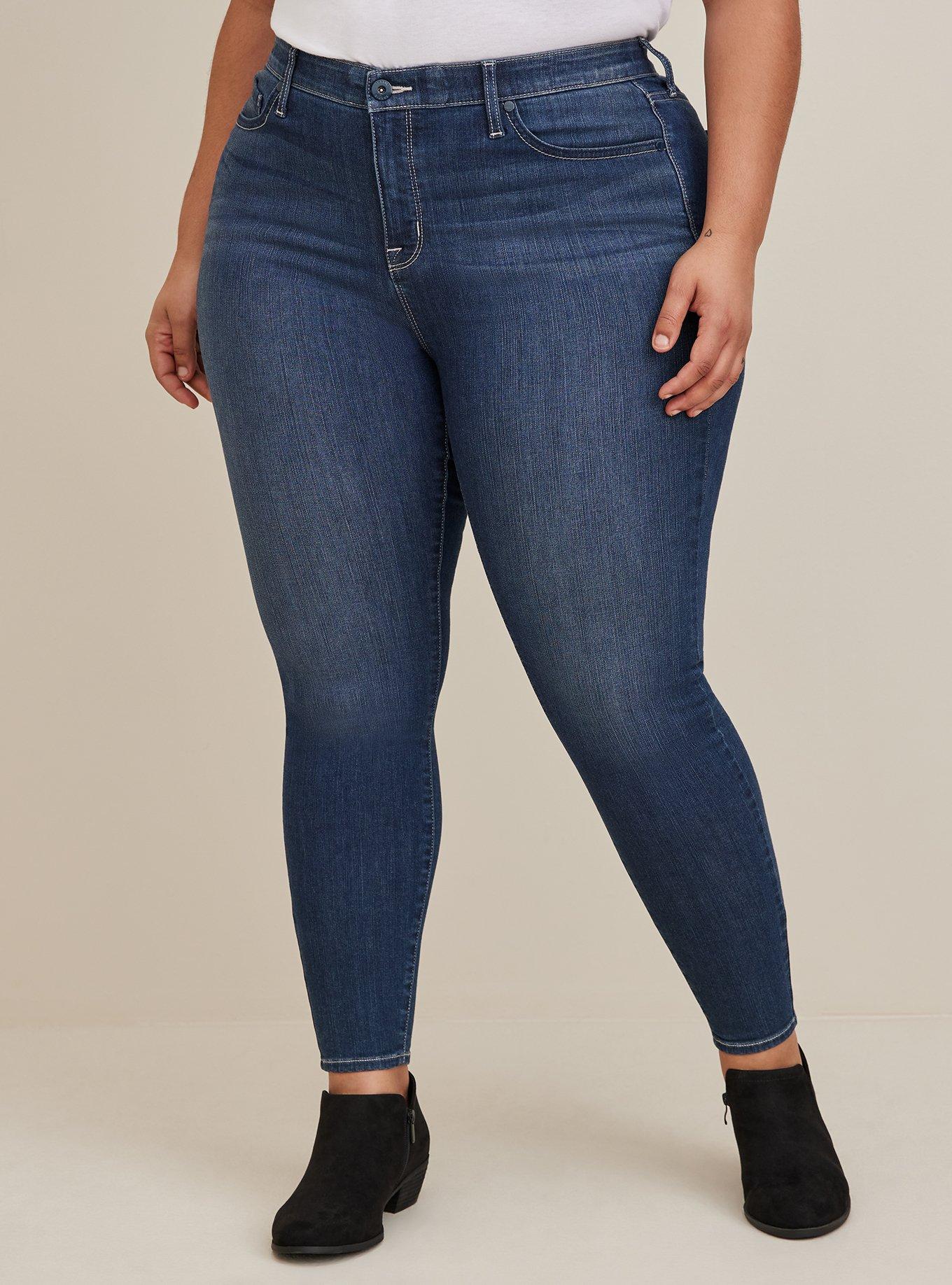 HIGH WAISTED COLORED SUPER-STRETCH JEANS SKY - LOVER BRAND FASHION