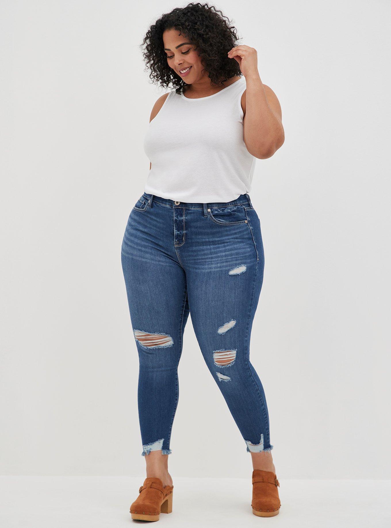 Plus Size - Sky High Skinny Premium Stretch High-Rise Jean - Torrid