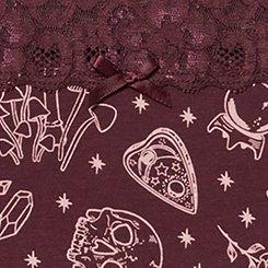 Cotton Mid-Rise Lace Trim Boyshort Panty, MAKING MAGIC WINETASTING, swatch